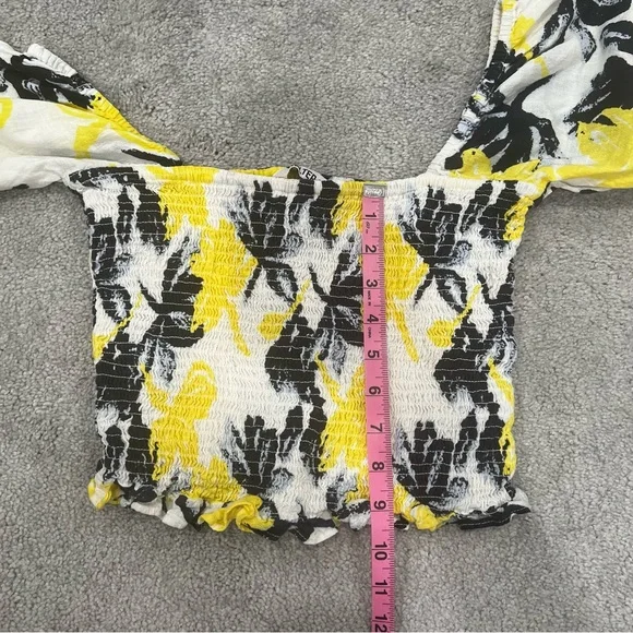 Walter Baker Smocked Crop Top 100% Cotton Women’s Sz S NWOT - Picture 4 of 8